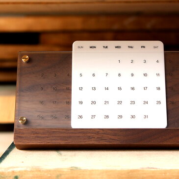 ■木製万年カレンダー「Desk Calendar Eternal」