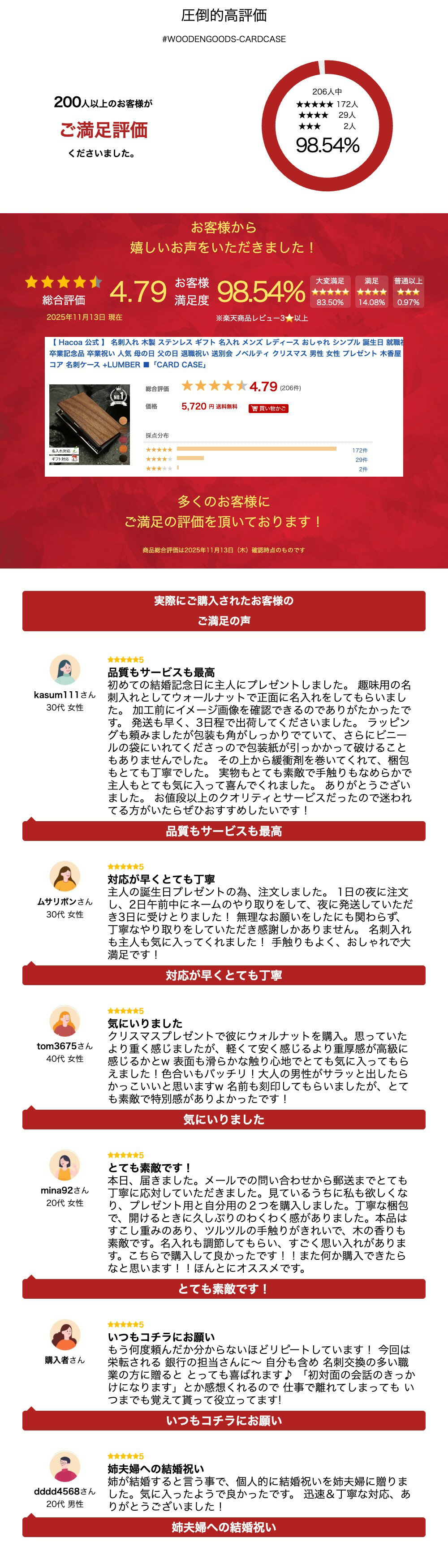 【 Hacoa 公式 】 名刺入れ 木製 ステンレス ギフト 名入れ メンズ レディース おしゃれ シンプル 誕生日 就職祝い 卒業記念品 卒業祝い 人気 母の日 父の日 退職祝い 送別会 ノベルティ クリスマス 男性 女性 プレゼント 木香屋 ハコア 名刺ケース +LUMBER ■「CARD CASE」 - Image 3