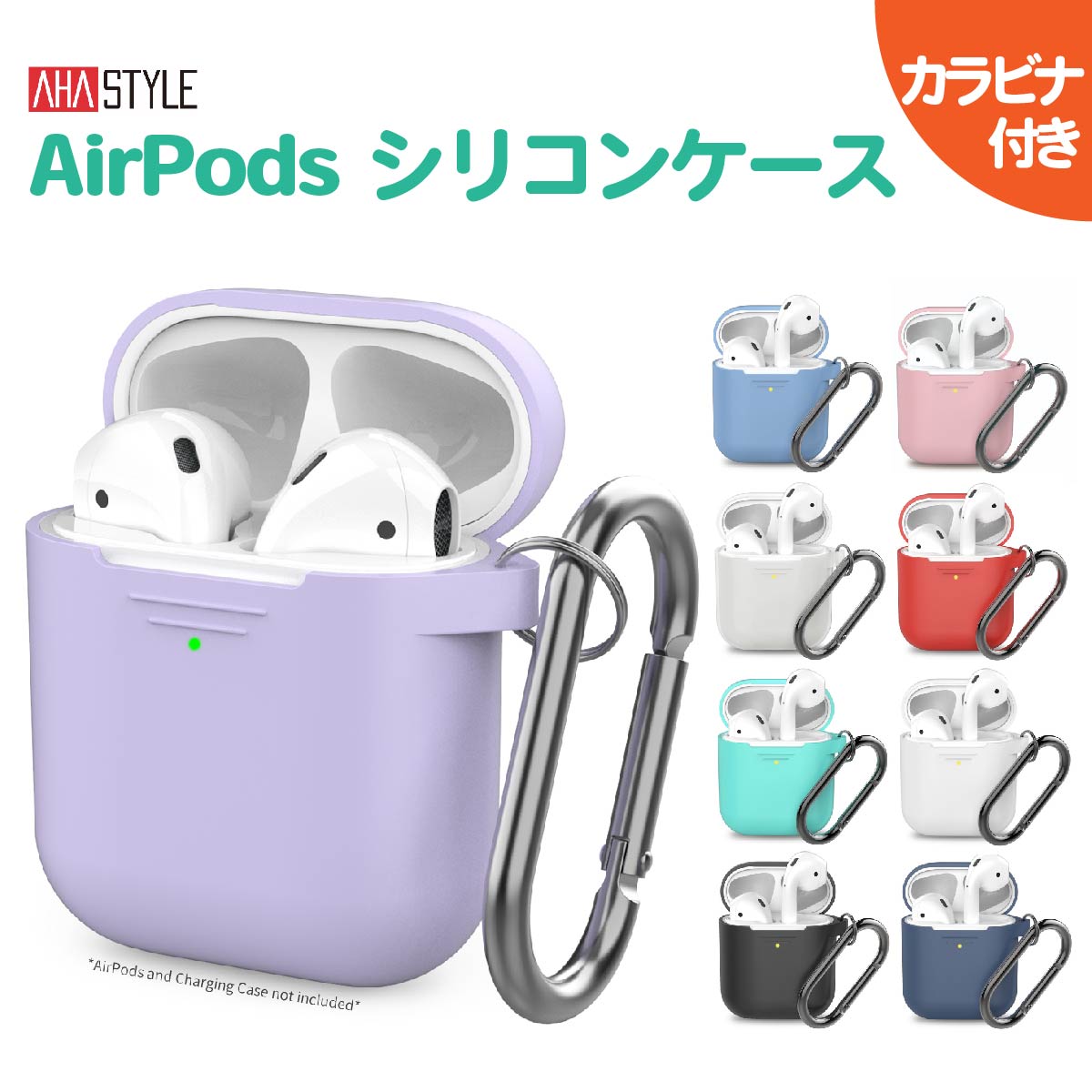 AirPods  ݥå С 襤 ӥ  ɻ ꥳ   ꡼ ȥå LED饤Ȥ Qi б åץ ۥ ݸ ʶɻ ɻ ʼꥳ ʪ ϥ AHAStyle