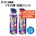 アース クモの巣消滅ジェット 450mL 2本セット クモの巣予防 クモの駆除 屋外専用 約3ヵ月持続 雨にも強く効きめが長持ち 高いところまで届く