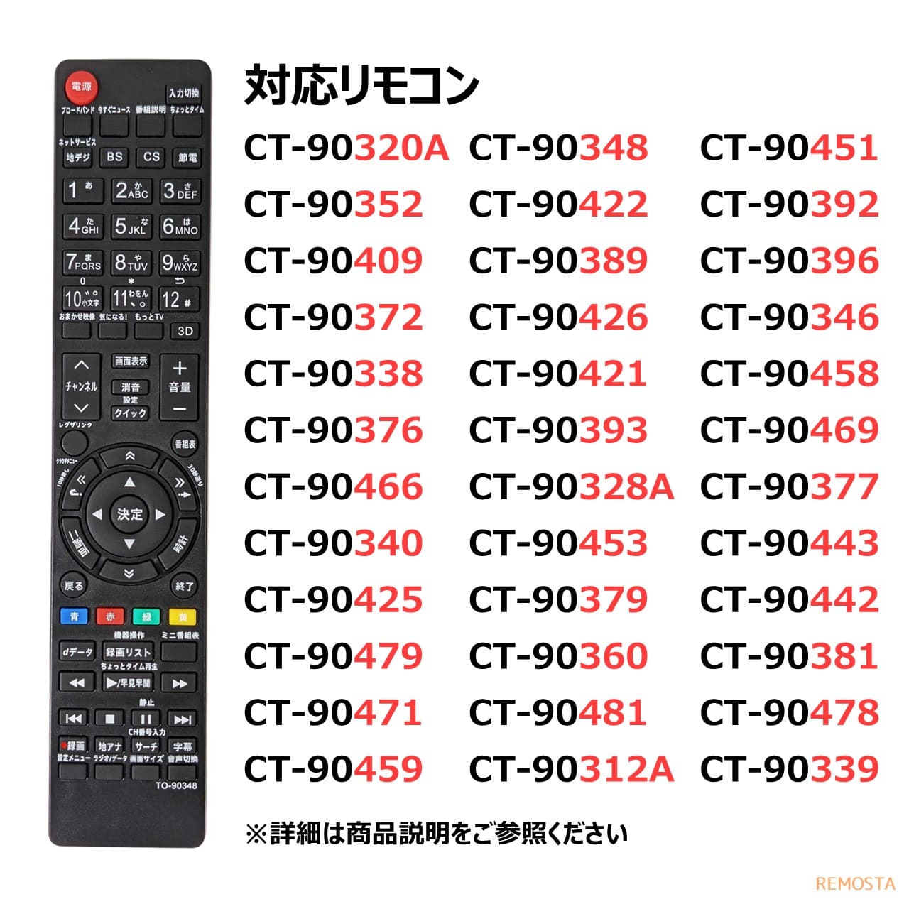 対応リモコン一覧