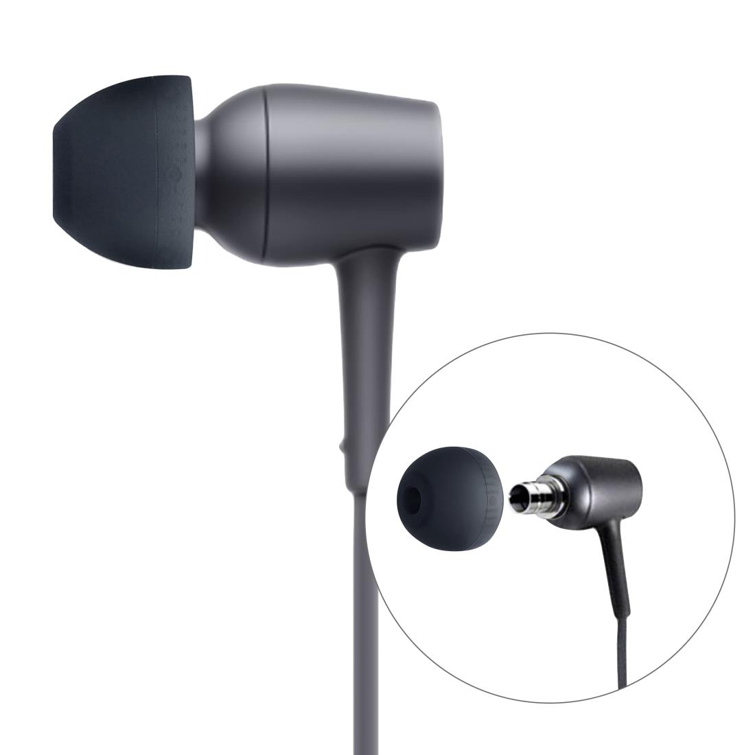 kwmobile 6x イヤーチップ Sony MDR-EX750BT / WI-1000X / WI-H700 / WI-C200対応 イヤーピース - 交換用 3つのサイズ S/M/L セット - シリコン イヤホンキャップ