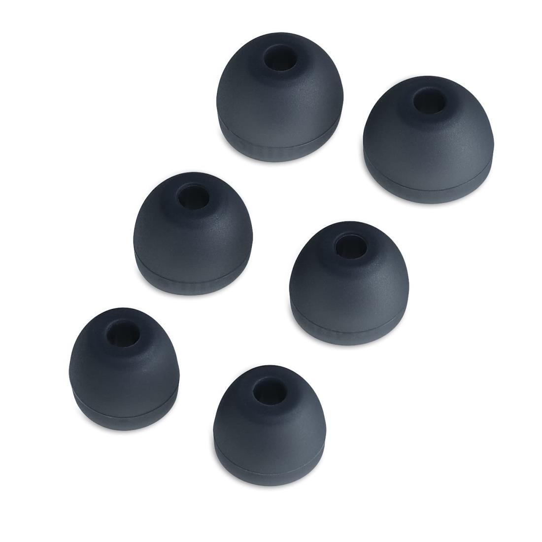 kwmobile 6x イヤーチップ Sony MDR-EX750BT / WI-1000X / WI-H700 / WI-C200対応 イヤーピース - 交換用 3つのサイズ S/M/L セット - シリコン イヤホンキャップ