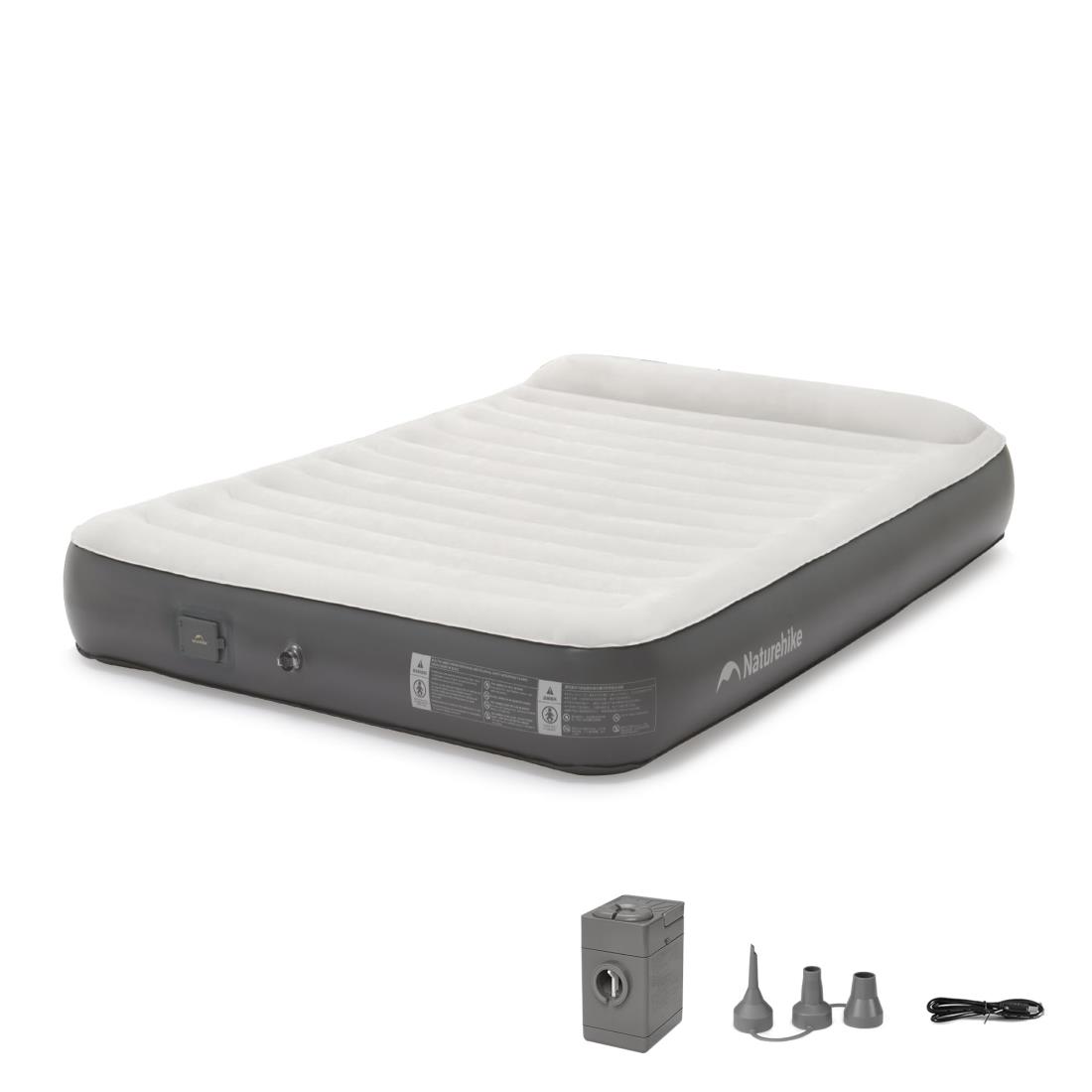 Naturehike エアーマット 電動ポンプ内蔵 枕付き 電動ベッド キャンプ 1/2/3人用 来客用 25cm 極厚 簡易 厚手 お昼寝 防災 寝具 スピード膨張 耐久 安定 高反発 快適な寝心地