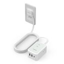 延長コード 2m 薄型 電源タップ usb コンセントタップ たこあしコンセント テーブルタップ TESSAN 3個AC 1個タイプC 2個タイプA 電源コード type-c タコ足配線 マルチタップ 隙間