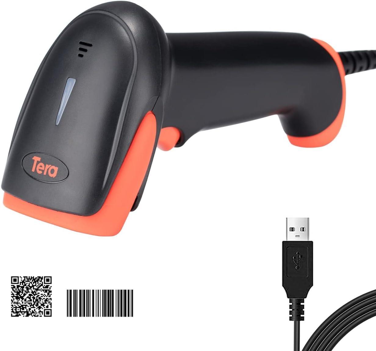 Tera バーコードスキャナー USB 有線 Q