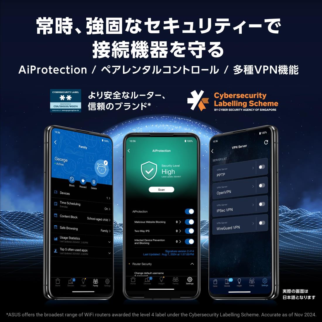 ASUS WiFi TUF-AX6000 無線 ルーター 最新規格WiFi6 4804+1148Mbps v6プラス/ OCNバーチャルコネクト 対応デュアルバンドゲーミング。デュアル2.5Gbpsポート ゲーミングLANポート メッシュ/セキュリティ機能付 3階建4LDK