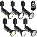 LVWIT ダクトレールライト LEDスポットライト E26口金 LED電球付き 調光調色 消費電力6W(40W形相当) リモコン付き 遠隔操作 ビーム電球 ラ...