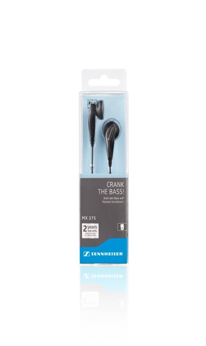 Sennheiser ゼンハイザー インイヤー イヤホン MX375 ダイナミック型 MX 375