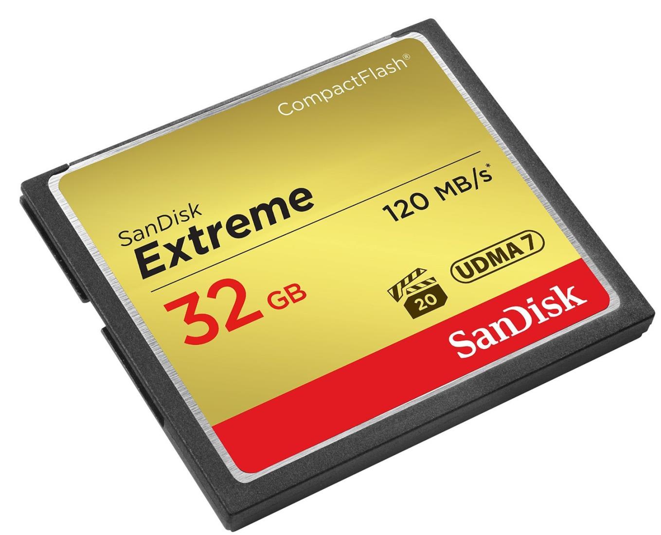 SANDISK ( サンディスク ) 32GB Compact Flash Memory ( 読取速度 最大 120MB 秒 / 書込速度 最大 85MB/秒 ) Extreme SDCFXSB-032G-G46 ［ 海外パッケージ ］