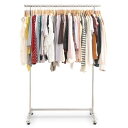 アイリスプラザ ハンガーラック パイプハンガー シングル 幅115.5 耐荷重140kg シルバー CW3001-T5 丈夫 高耐荷重