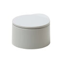 ideaco(イデアコ) ゴミ箱 フタ付き グレー 2.2L TUBELOR flat20(チューブラー フラット20)