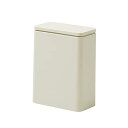 ideaco(イデアコ) ゴミ箱 フタ付き サンドホワイト 3L TUBELOR medium flap(チューブラー ミディアムフラップ)