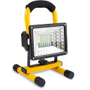 LED投光器 充電式 100W LED作業灯 ポータブル投光器 非常灯 看板灯 集魚灯 テントライト 14400mAh 昼白色 赤&青警告灯付き IP65防水 防災対策 夜間作業 夜釣り 登山 軽量
