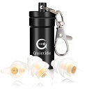 Quietide 耳栓 安眠 防音 睡眠用耳栓 小さいサイズ フィルター搭載 遮音値32dB 飛行機 仕事 勉強 繰り返し使用可能 携帯ケース付き 日本語説明書付 Q5 ゴールド