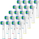 GENKENT 20本 電動歯ブラシ 替えブラシ オーラルブラウンと互換性のある用歯ブラシヘッド プロフェッショナル電動歯ブラシヘッド オーラル用ヘッド リフィル プロ用ブラシヘッド 家庭用