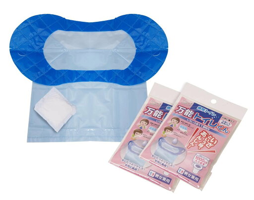 携帯トイレ 大便もOK 「万能トイレくん」 2個組み 携帯トイレ 大便もOK 「万能トイレくん」 2個組み