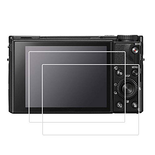 Zshion Sony RX100 VII / RX100 M7 ガラスフィルム 強化ガラス 液晶保護フィルム 高透過率 気泡ゼロ 指紋防止 硬度9H (透明な) 【2 枚パック】