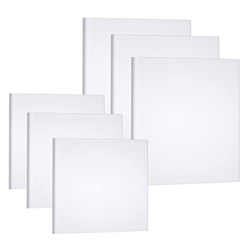 キャンバスボードB2C3 6枚/セット キャンバス 油絵キャンバス203x203mm 、203x254mm ボールドキャンバス アクリル 水彩 油絵 画材