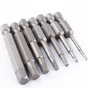 ZiSyouMa 六角ビットセット 8本セット 1.5mm~8mm 六角軸 6.35mm 六角レンチ 電動ドライバービット 精密ドライバーセット 磁気吸着 電動...