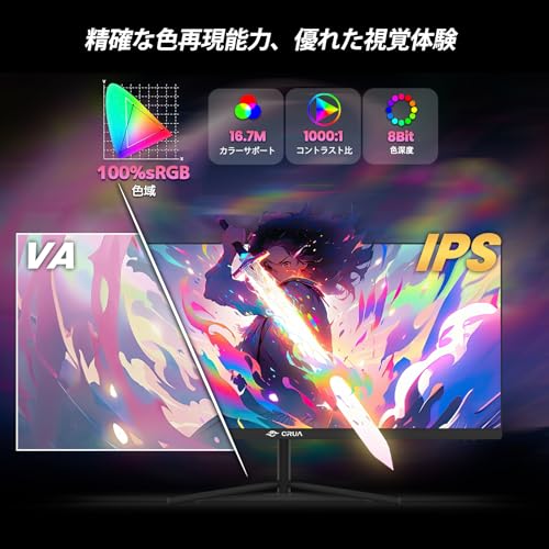 CRUA ゲーミング モニター 30インチ 21:9 ウルトラワイド PC モニター 平面 WFHD 2560X1080 200Hz 100%sRGB ディスプレイ/IPS 非光沢/薄型/PIP/PBP/HDMI2.0/DP1.4/ブルーライト軽減/傾斜調整/広い視野角/壁掛けにも対応