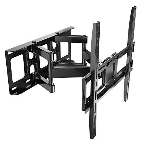 PERLESMITH 壁掛けテレビ金具 26~65インチ対応 フルモーション式 耐荷重45kg tv壁掛け金具 テレビアーム ウォールマウント かべかけ金具 前後&左右&上下多角度調節 VESA400x400mm