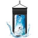 スマホ防水ケース IPX8完全防水 スマホ防水バッグ お風呂 防水スマホケース タッチ可 携帯防水カバー スマホ用 透明 水中撮影 顔認証 指紋認証 アイホン対応 6.9インチ以下全機種対応 軽量 携帯 首かけ 小物収納 海 プール 水泳 山登り 釣り