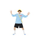 サクラ保育園 水色 レディース 仮装 コスプレ コスチューム