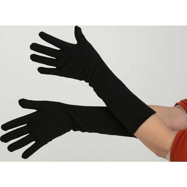 コスプレ用手袋 黒 ロング For costumes long glove black