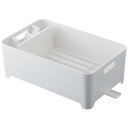 山崎実業 aqua アクア 水切りバスケット ホワイト WH 2630