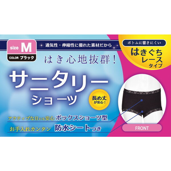 サニタリーショーツ BK はきぐちレース 1