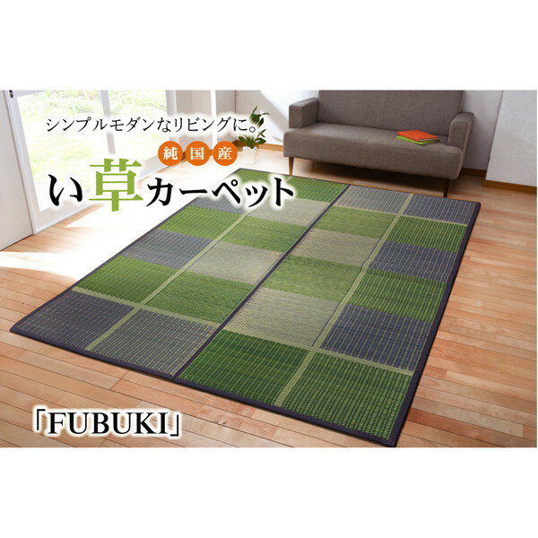 IKEHIKO イケヒコ 純国産 い草 花ござ カーペット F UBUKI 江戸間4.5畳 261×261cm