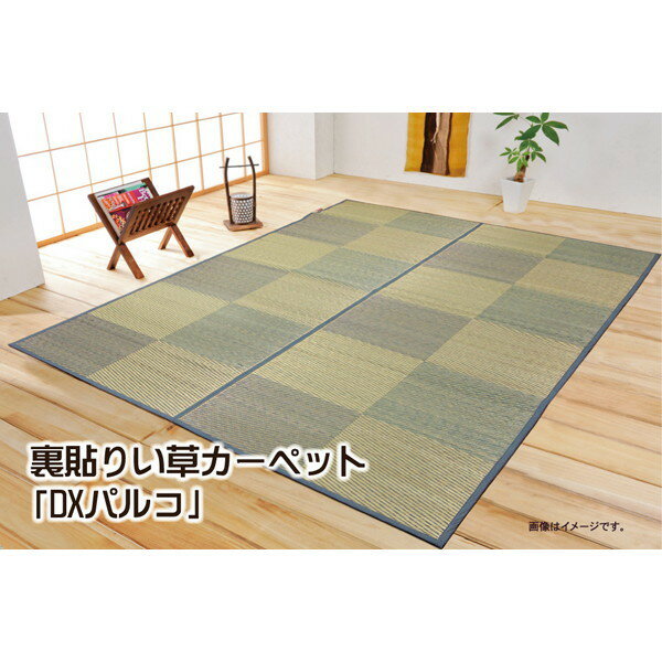 IKEHIKO イケヒコ 純国産 い草 花ござ カーペット DX パルコ 江戸間8畳 348×352cm