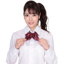 きゅん可愛 スクールリボン 紋章花ダークレッド 仮装 コスプレ コスチューム