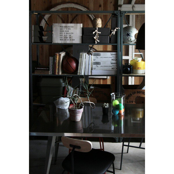 東谷 AZUMAYA ヴィンテージ 什器 幅:121×奥行:43×高さ:180cm DIS-939 BK DIS-939BK [2]