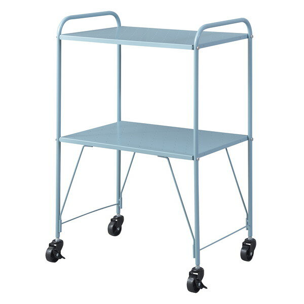 東谷L AZUMAYA サイド ワゴン 幅：53×奥行：35×高さ：75.5cm LFS-883 BL LFS-883BL