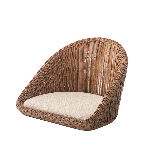 東谷L AZUMAYA ラタン フロア チェア 幅：53×奥行：49×高さ：38×座面高さ：7cm NRS-425 BR NRS-425BR