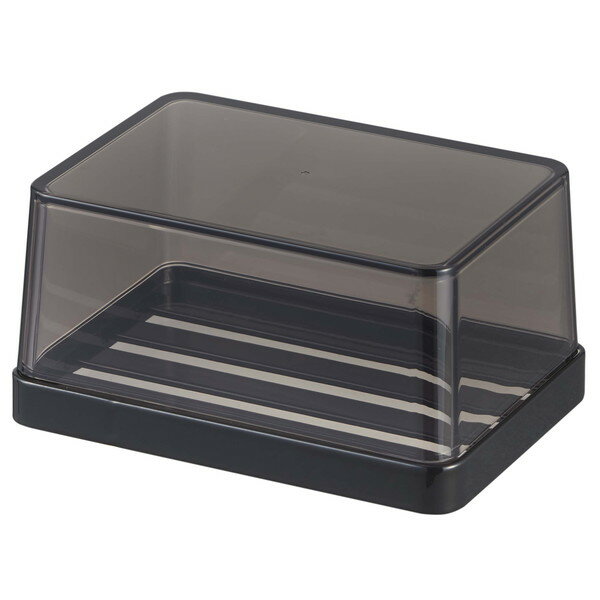 山崎実業 tower タワー カバー付き ソープトレー ブラック