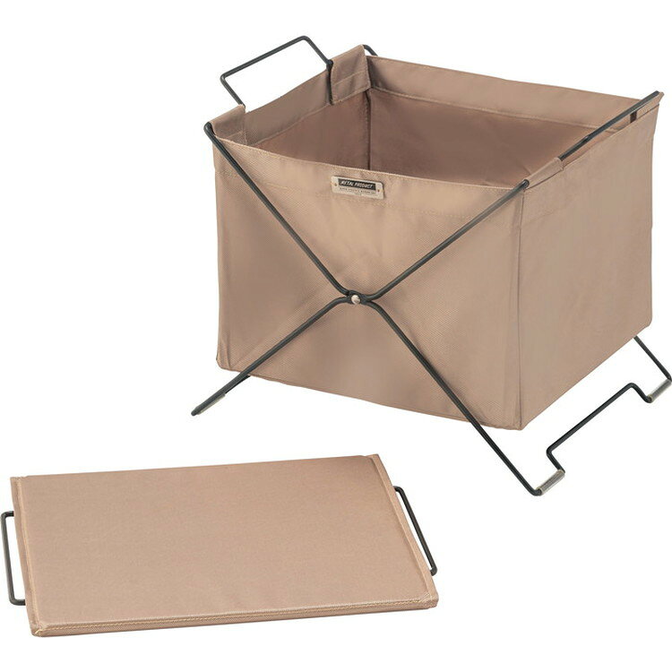 東谷 AZUMAYA フォールディング バスケット ベージュ MIP-75BE