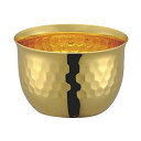 田辺金具 華 ぐいのみ 60ml 槌目 金メッキ