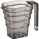 山崎実業 tower タワー マグネット 段々 計量カップ 200mL ブラック