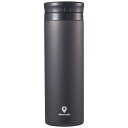 カクセー パウダーコート ココカフェ真空二重マグ500ml チャコール CC-50C