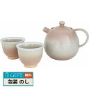 服部天龍 萩焼 姫萩ティーセット 2-3 ギフト プレゼント 贈り物 贈答 包装 熨斗 のし 無料 【LOI】
