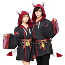 ハロウィン 衣装 仮装 ユニセックス 男女兼用 ファングル 稲荷様パーカー 狐 キツネ 稲荷