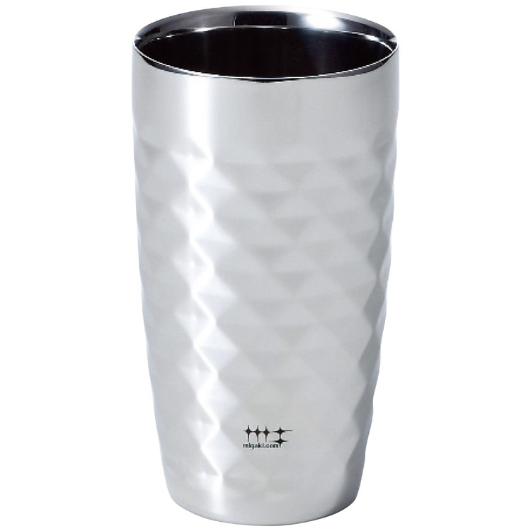 ヨシカワ 磨き屋 シンジケート 2重 ビアタンブラー 370ml ダイヤモンドカット 仕上げ YJ1192