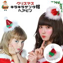 サンタ キラキラ サンタ帽 ヘアピン 女性 レディース ladys クリスマス xmas chrismas コスプレ コスチューム