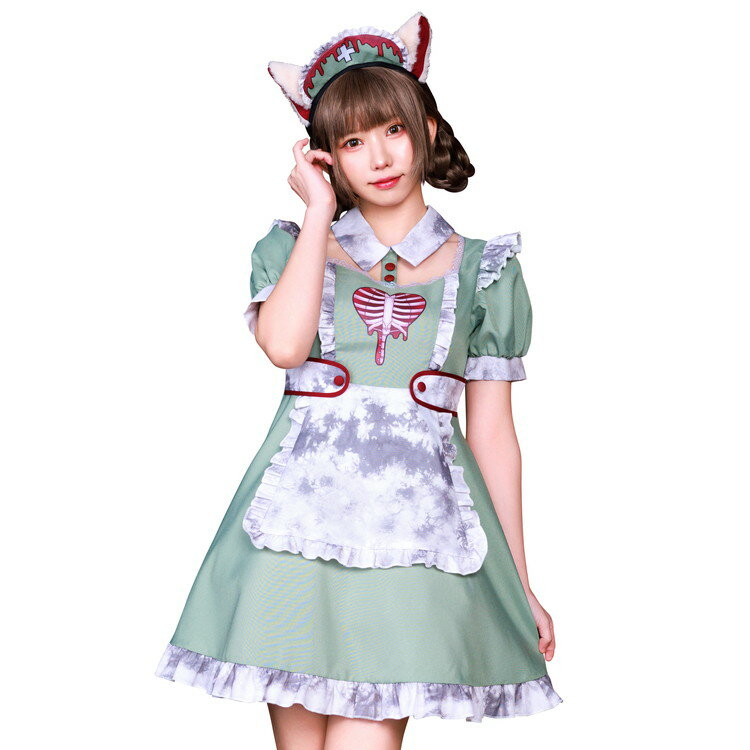 ネオゾンビ ドラッグ ナース キャット 猫 キャット ねこ えなこ コラボ レディース 女性 女 衣装 仮装 コスプレ コスチューム ハロウィン ハロウィーン halloween