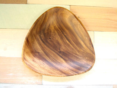 クレエ アカシアトレイ トライアングルM 横幅23cm 木製