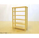 ミニチュア家具DIY「オープン棚-高」 組み立てセット 木製 無塗装 出来上がりサイズ高さ11.4cm 目安の縮尺1/16 組み立て説明書付き 日本製