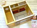 和風ドールハウス-36 ミニ和室6畳-ロ型 床の間・広縁B(1/12スケール)建具選択 木製 ベイヒバ 無塗装 横幅45.5cm 日本製 日本人職人手作り品